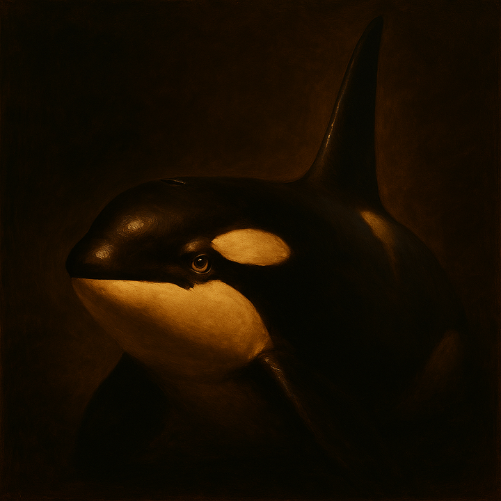 A marine creature rendered in Dutch Golden Age oil